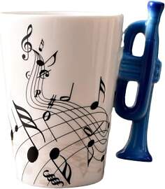 YEHEI 240 Ml Musik-Keramikbecher, Kreative