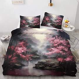 YELDAN Bettwäsche 135x200 Japanische Sakura,