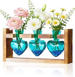 Yeomoo Pflanzen Vase Glas Schreibtisch Deko