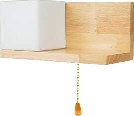 YESINTO Wandlampe mit Schalter,Wandlampe holz