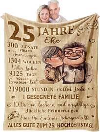 YESTUTI Silberhochzeit Geschenk, 25 Hochzeitstag