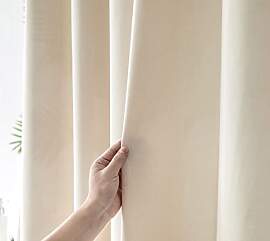 YEVDA Top Leinen Stoff Duschvorhang 240x200cm