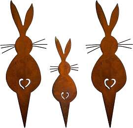 YEWCEP 3 Stück Gartenstecker Ostern, Deko
