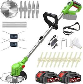 YEXLXLN Rasentrimmer mit Akku, Akku Rasentrimmer