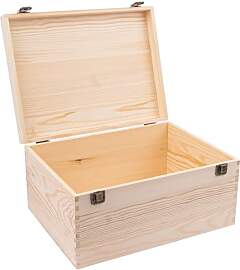 YFNVH Holzkiste mit Deckel, Aufbewahrungsbox 33 x