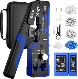 YGiTK RJ45 Crimpzange Profi Set mit Presszange,