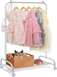 YGJT Kinder Kleiderständer, Garderobe mit Ablage