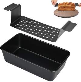 YHNDECO Karbonstahl Brotbackform, Hackbratenform