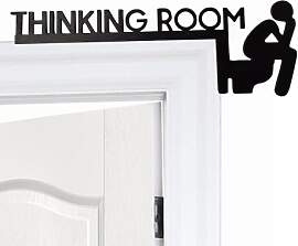 Yhsioaklo Thinking Room Badezimmerschild,