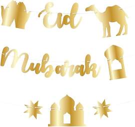 Yi'antai Eid Mubarak Girlande, Gold