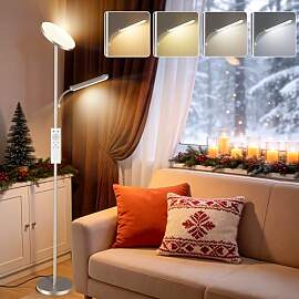 YICAIZI Stehlampe Wohnzimmer, 42W Deckenfluter mit 