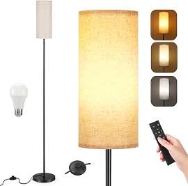 YICAIZI Stehlampe Wohnzimmer Dimmbar mit Beige