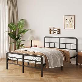 Yicensen Metallbett 140x200 cm mit Gebogenem Kopf