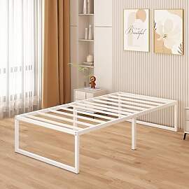 Yicensen Metallbett 75x190 cm - 46 cm Hoch,