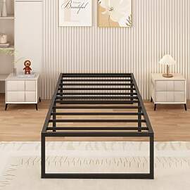 Yicensen Metallbett 90x200 cm mit Lattenrost