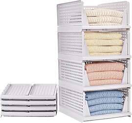 Yidaxing 4 Set Faltbaren Kleiderschrank Organizer, 