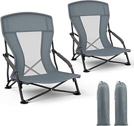Yigowyigo 2 pcs Strandstuhl Klappbar Leicht