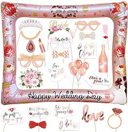 YiiiGoood Hochzeit Fotobox Accessoires Wedding 23