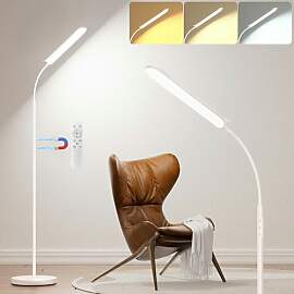 Yikuneng Weiß Stehlampe LED, 18W 1800 Lumens