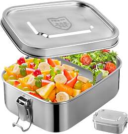 YILANJIN Edelstahl Brotdose, 1000ml Lunchbox
