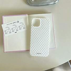 YIMAISZQ iPhone Pro Hülle13 14 15 16 Polka Dot