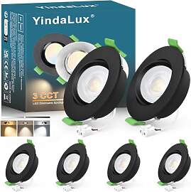 YindaLux LED Einbaustrahler 230V Dimmbar 5W 550LM