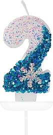 Yiran 3D Blue White Frozen Schneeflocke