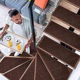 YISUN Treppenmatten Non Slip 15Pcs, Treppenstufen