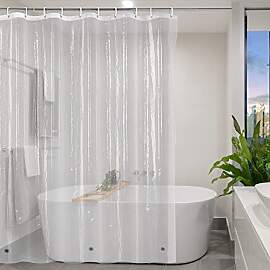 YISURE Duschvorhang Transparent Schmal 90x180cm,