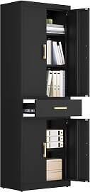 YITAHOME Aktenschrank, Aufbewahrungsschrank mit 3