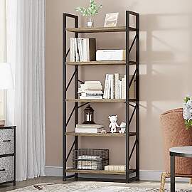 YITAHOME Bücherregal mit 5 Ebenen, Industrielles