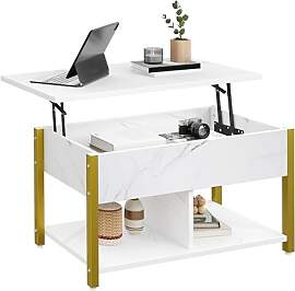 YITAHOME Couchtisch mit Anhebbarer Platte, Leicht