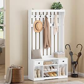 YITAHOME Garderobenständer mit Schuhbank,