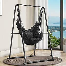 YITAHOME Hängesessel mit Gestell 105x93x160 cm,