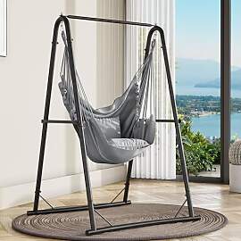 YITAHOME Hängesessel mit Gestell 105x93x160cm,
