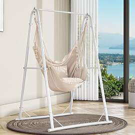 YITAHOME Hängesessel mit Gestell 105x93x160cm,
