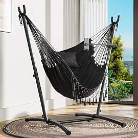 YITAHOME Hängesessel mit Gestell 158x110x140cm,