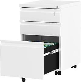 YITAHOME Mobiler Aktenschrank, Abschließbar