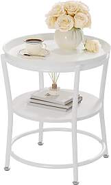 YITAHOME Runder Beistelltisch mit zweistöckigem