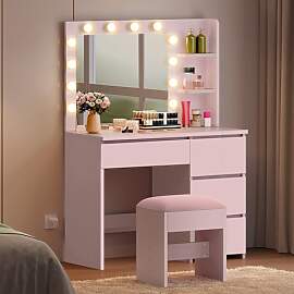 YITAHOME Schminktisch mit Beleuchtung, Dressing