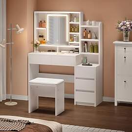 YITAHOME Schminktisch mit Spiegel und