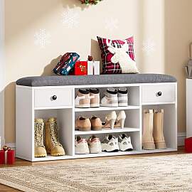 YITAHOME Schuhbank mit Sitzfläche, Sitzbank mit