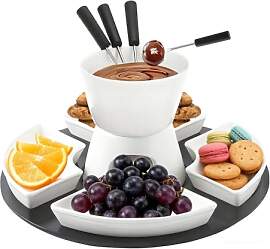 Yitobici 300ML Schokoladenfondue mit 4