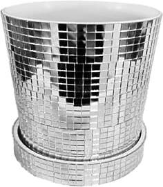 YIXANNX Keramik Spiegel Disco Kugel Vase –