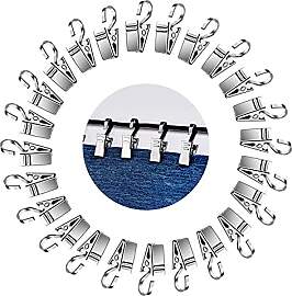 YIXISI 100 Stück Metall Clips Haken, Silber