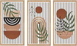 Yixuan 3 Stücke Boho Wanddekoration, Moderne