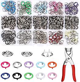 YIYICO Druckknopf Set Jersey Druckknöpfe Metall