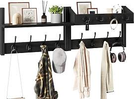 YMYNY 4-in-1 Wandgarderobe mit Ablage,