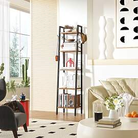 YMYNY Bücherregal, Leiterregal, DIY Standregal 5
