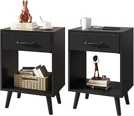 YMYNY Nachttisch 2er Set, Nachtschrank,